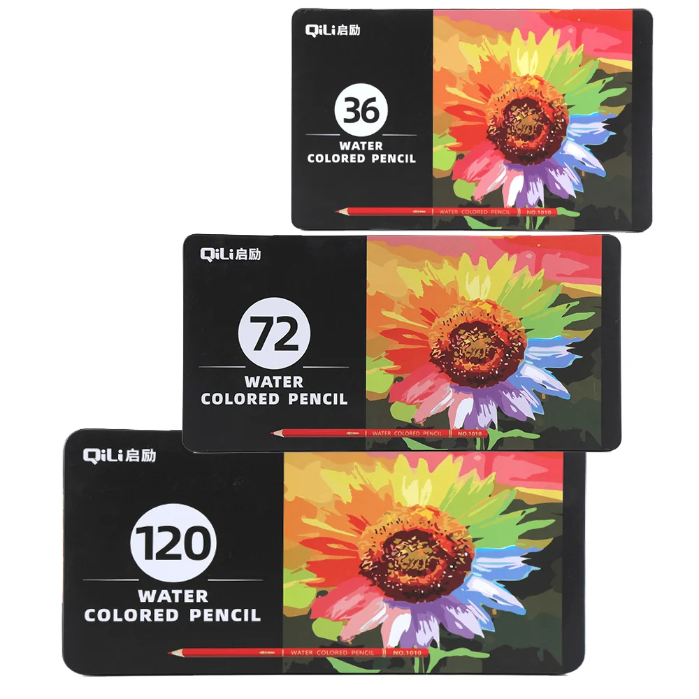 

36/72/120 Watercolor Pencils Professional Colored Pencil Set Iron Box Painting Art School Supplies Prismacolor Colored Pencils