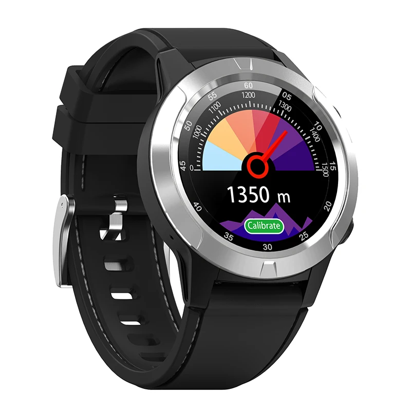 Северная режущая кромка Смарт-часы gps Bluetooth телефонный звонок Smartwatch для мужчин и женщин IP67 водонепроницаемый монитор сердечного ритма часы - Цвет: Серебристый