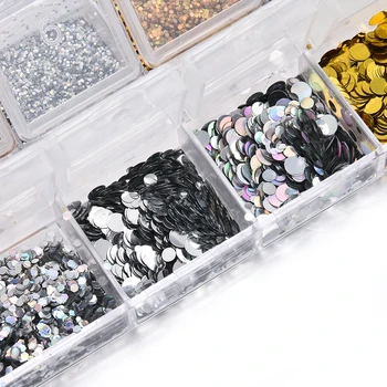 

Nail Art Glitter Powder Dust UV Gel Acrylic Powder Sequins Christmas Nails Tips DIY Nail Art Decoration
