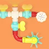 Pipes Baby Toys for Toddler Bath Toys, Kids Bath Toys with Fun Widgets Squirters Rotating Spray Water Toy,Bathtub Waterfall Toy 4