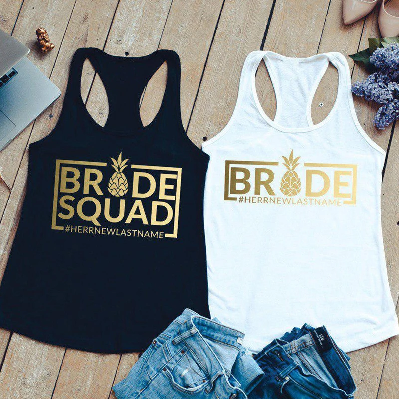 bridal party tank tops