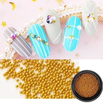 

RIKONKA 1 Box 3D Pearl Diamond Nail Art Pearl Hemisphere Jewelry Rhinstone New Arrival Nail Decoration Nail Stickers