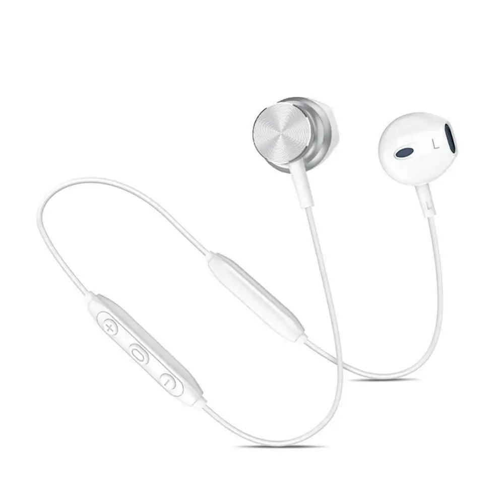 Белый Lanston L5c Bluetooth беспроводная гарнитура с микрофоном наушники - Цвет: Белый