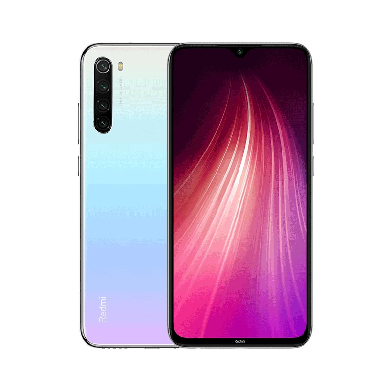 Xiaomi Redmi Note 8 с глобальной версией, 4 ГБ, 64 ГБ, восьмиядерный смартфон Snapdragon 665, 6,3 дюйма, 48мп, четырехъядерный, задняя камера, мобильный телефон, 18 Вт - Цвет: Белый