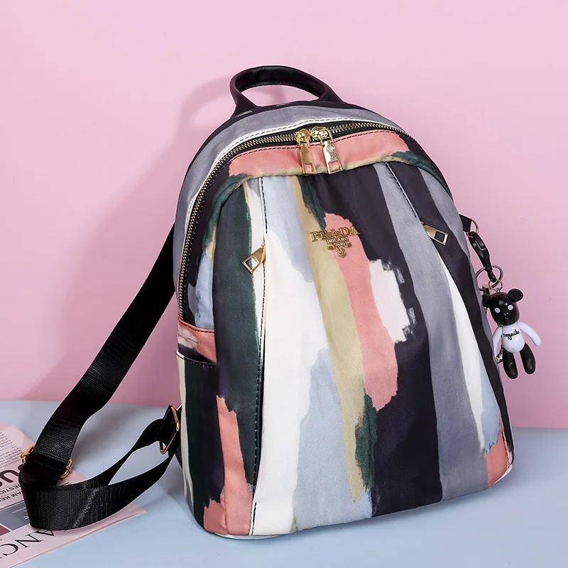 En oferta Mochila De Estudiante Coreano para mujer, morral sencillo con diseño de grafiti, multifuncional, a la moda, para viaje WGwgrMxYB9Z