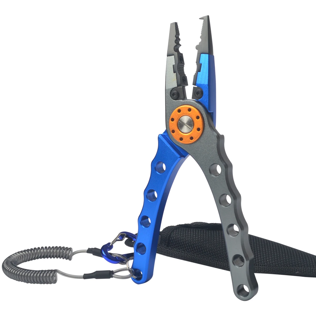 Stainless Steel Fishing Pliers Fishing Line Scissors Cutter Multifunctional Plier Fishing lip grips  with Rope Bag High Quality