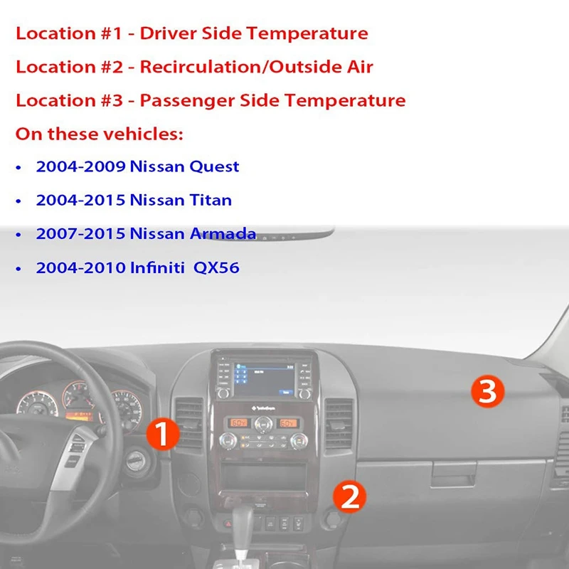 HVAC нагреватель смесь привод двери 604-970 27743ZP00A для 2004-2009 Nissan Quest, 2004- Nissan Titan, для 2007- Nissan Arma