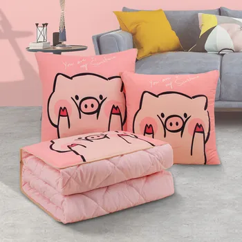 

E-FOUR Print Your Personal Picture on Throw Pillow Qulilt Car Seat Support Blanket for Home Office Car Interior Customerlize Log