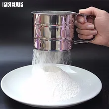 PREUP сито для муки из нержавеющей стали Механическая глазурь для выпечки шейкер для Сахара Сито инструмент форма чашки