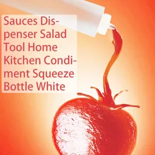 Масло дома Кухня Белый Пластик салат Инструмент Контейнер для приправы герметизация выдавливание бутылки соусы диспенсер пустой кетчуп горчица