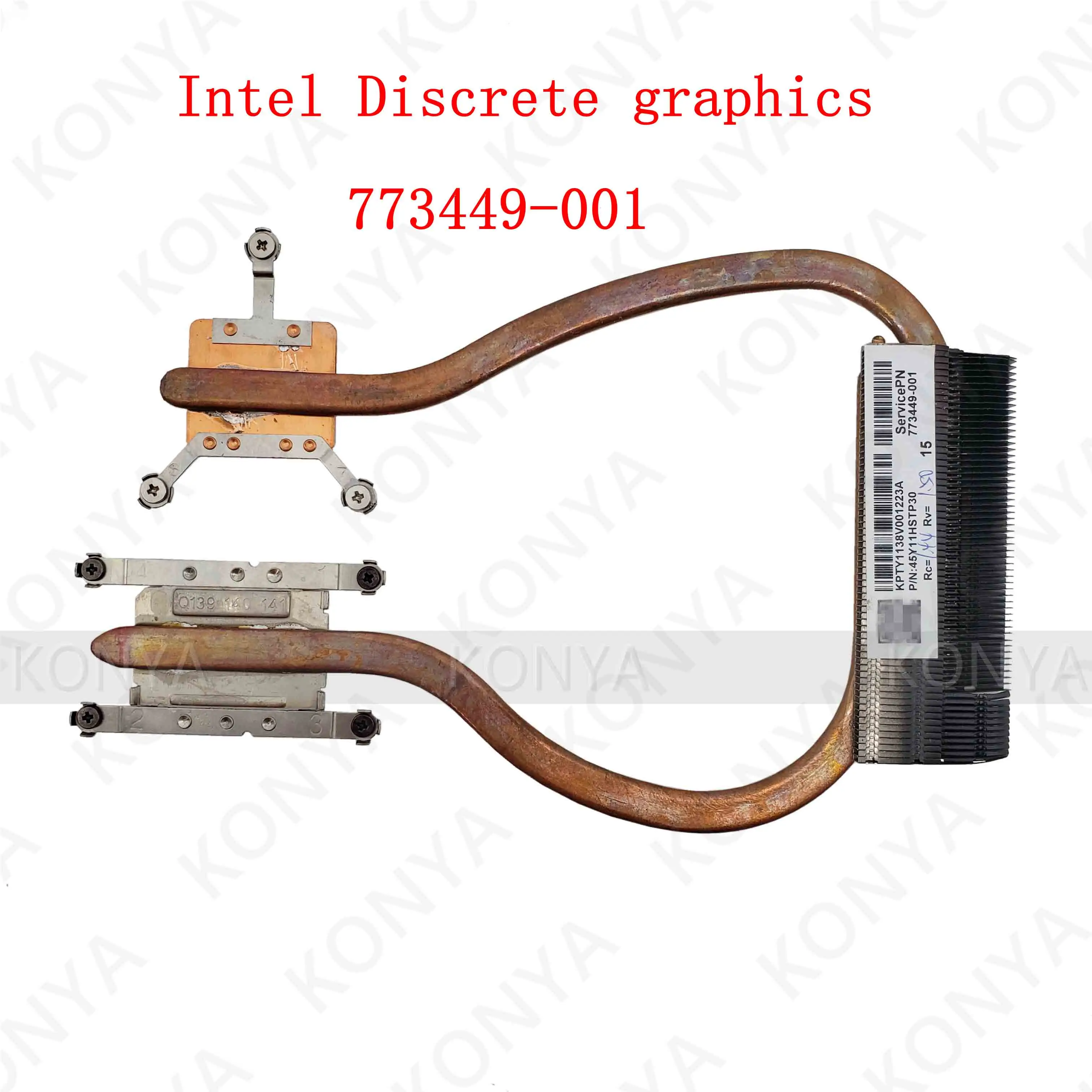 Для hp Pavilion 14-P 15-P 17-P 14-K 15-K 17-K радиатор медная трубка Intel 773447-001 773449-001 - Цвет лезвия: 773449-001