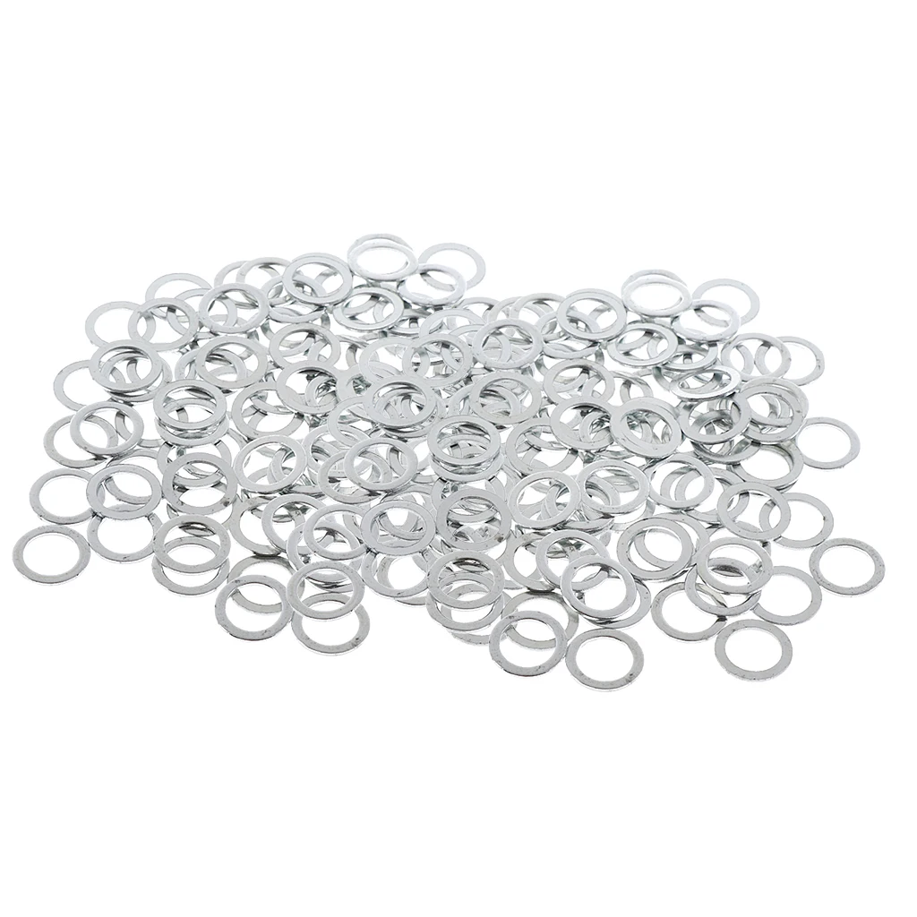200pcs Longboard Truck Axle Speed Washers Wear-Resistant Speed Ring Skateboard Parts Silver