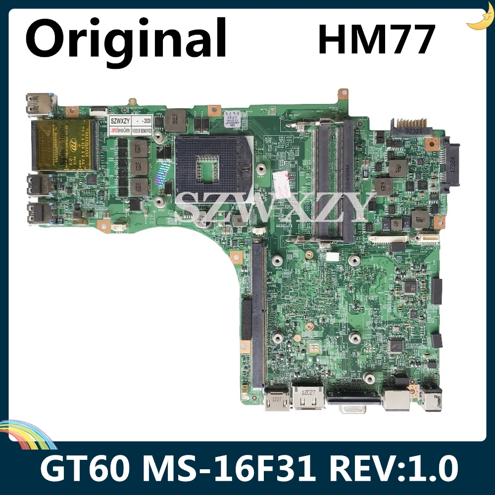 LSC High Quality Original For MSI GT60 Laptop Motherboard MS-16F31 REV:1.0 PGA989 DDR3 HM77 100% Tested | Компьютеры и офис