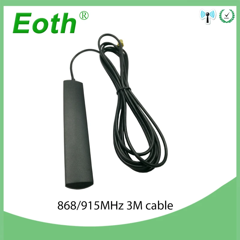 5 шт. Eoth GSM телевизионные антенны 868 МГц 915 mhza SMA разъем 5dbi 868 915 antena нашивка-полоска antenne антенна 3 м кабель