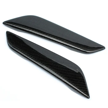 

Car Styling Side Wing Air Flow Intake Cover Trim Chrome Carbon Fiber Style Decor Hood Badge for Bmw 5 Series G30 G31 2017 2018