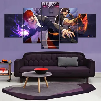

Modular Canvas Painting Prints 5 Panel The King Of Fighter Wall Art Poster KOF Game Pictures For Living Room Home Decoration
