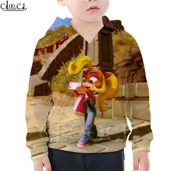 

CLOOCL Kids Games Crash Bandicoot 3D Print Hoodie Boy Girl Sweatshirt Fashion T Shirt Baby Daughter Hot Selling Clothing