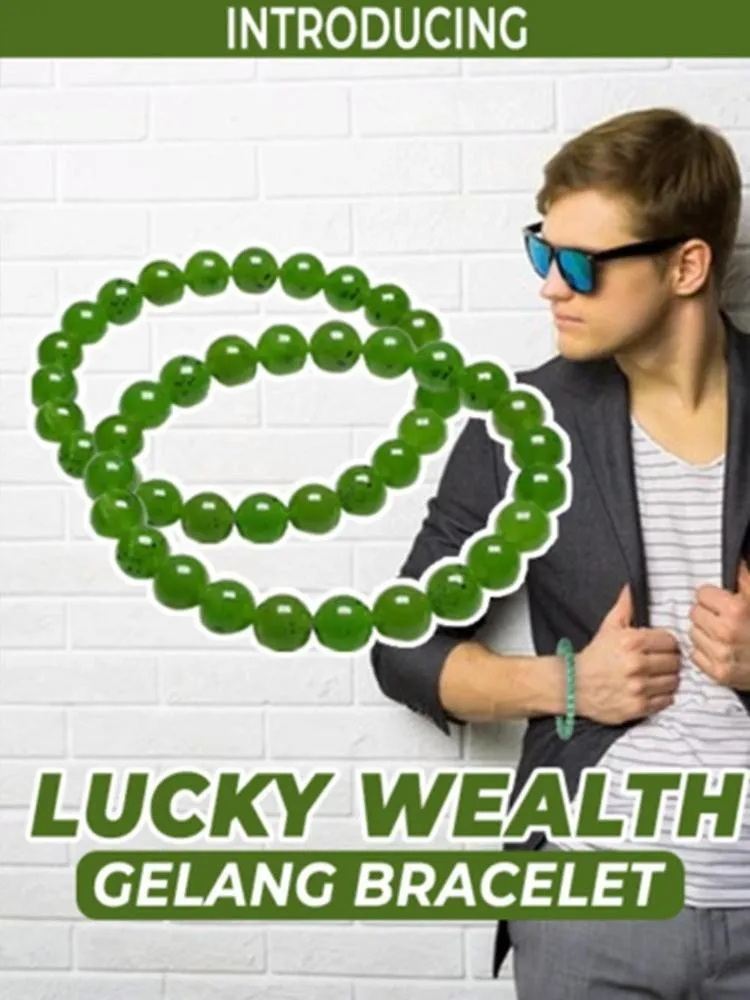 Natürliche Grüne Glück Reichtum Gelang Armband Perlen Armband Charme Glück Reichtum Armband für Männer und Frauen Trendy Schmuck