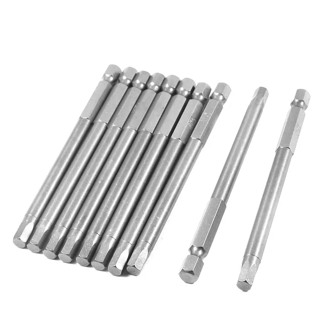 

uxcell 1/4" Shank Hex H5 Magnet Head Tip Electric Screwdriver Driver Bits 5mm x 100mm 10Pcs