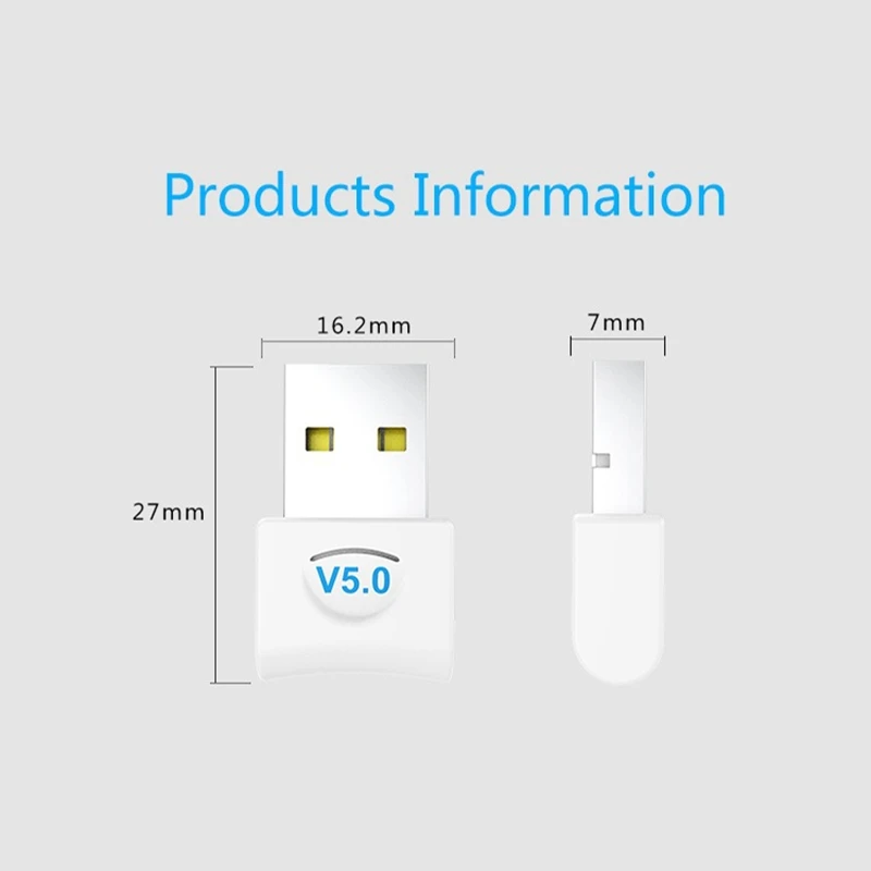 Беспроводной аудио приемник с адаптером Bluetooth 5.0USB для рабочего стола