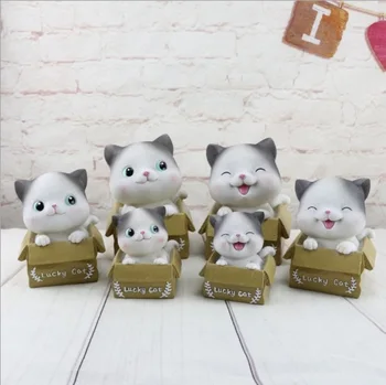 

lucky cat money saving box coin piggy bank figurine kids room decoration accessories craft festival gift