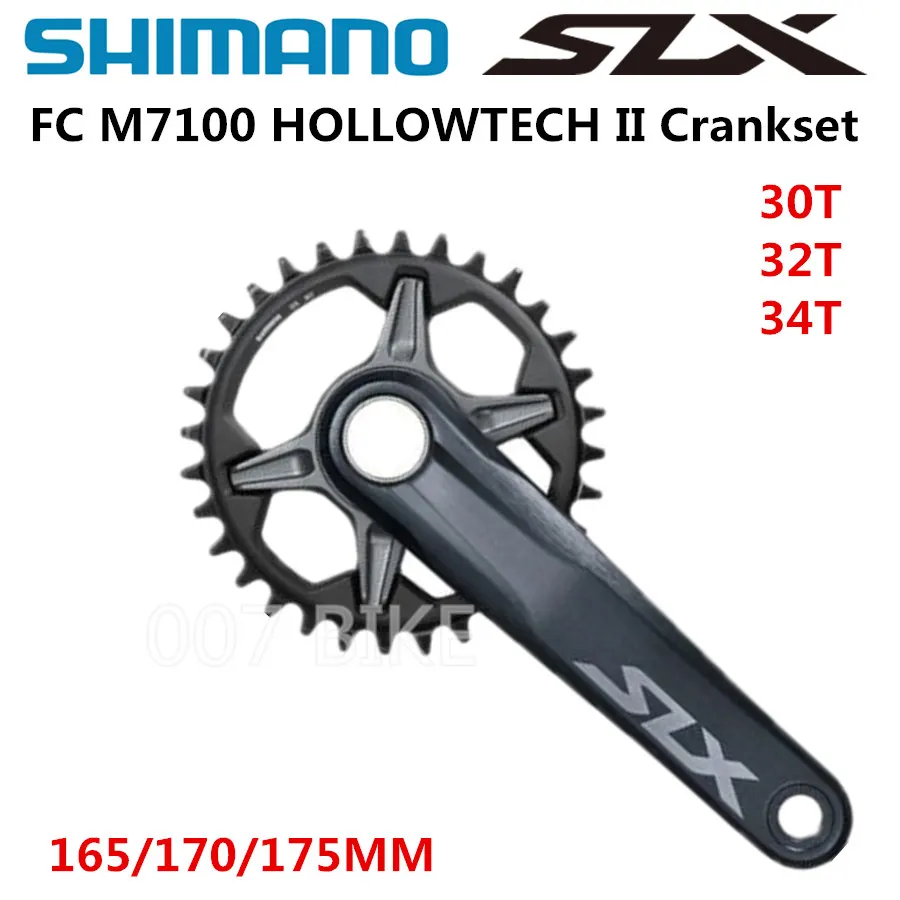 

SHIMANO DEROE SLX FC M7100 Crankset M7100 12-Speed 30T 32T 34T 170MM 175MM HOLLOWTECH II MTB Crankset