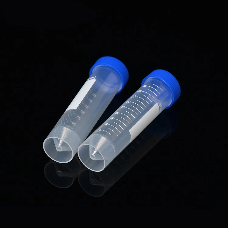 50ml Cryotube Centrifuge Tube With Screw Cap And Scale Medical Equipment Supply  , Pack of 50 Pcs