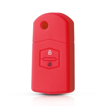 Cover chiave telecomando per Mazda M3 Axela M6 Atenza M5 CX7 CX9 CX5 - KEYYOU di Chiave Dell automobile Del Silicone Della Cassa Della Pelle Giacca 2 Bottoni Per