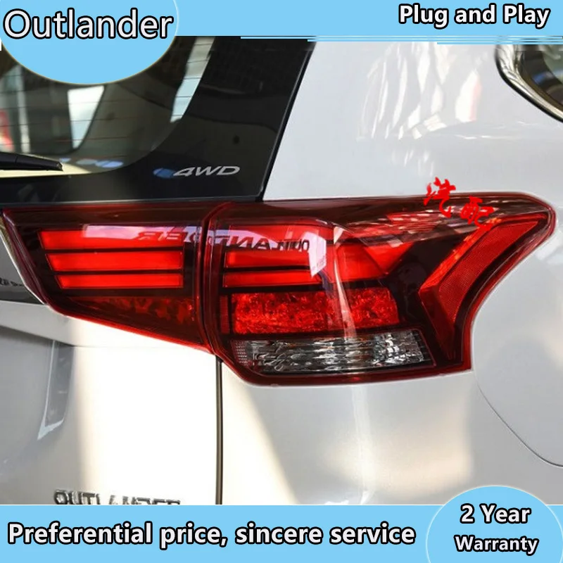 Автомобильный Стайлинг задний фонарь чехол для Mitsubishi Outlander задних сигнальных