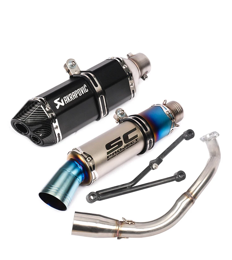 

Scooter 100 motorcycle exhaust pipe motorcycle exhaust pipe modified ghost horse WH100T front section tail