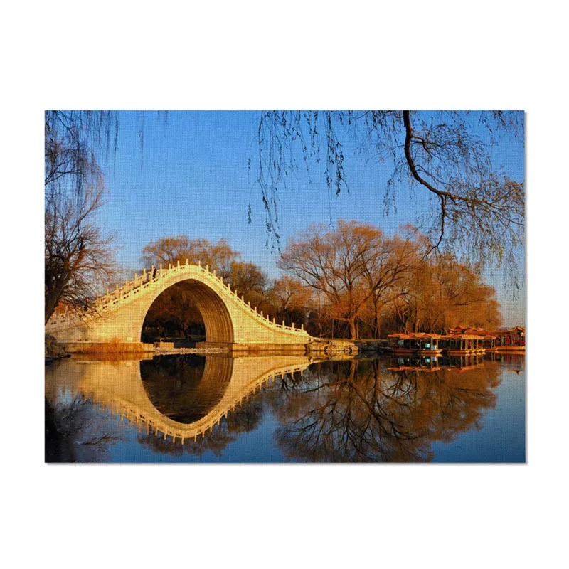 Fuwatacchi столовых пейзаж Настольный Коврик Нескользящие Водонепроницаемый коврик Кухня инструмент коврики Твердые Подставка для столовых приборов для Кухня Настольный Декор для дома - Цвет: Розовый