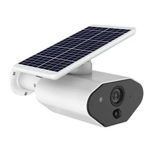 Caméra d'extérieur sans fil HD 1080P étanche, caméra solaire intelligente Wifi, caméra de surveillance à distance réseau avec téléphone portable,