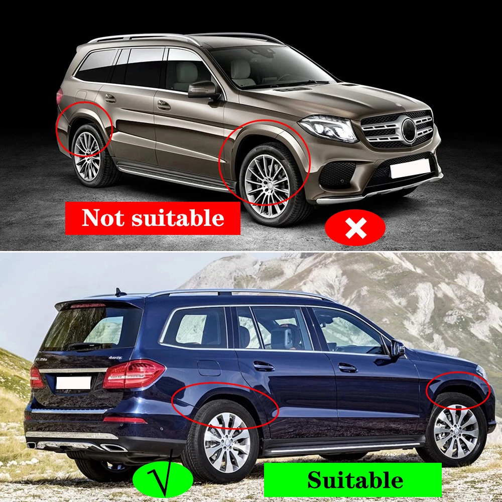 Для Benz GL350 GLS 320 350 400 450X164X166 Брызговики брызговики крылья авто аксессуары для автомобиля Стайлинг 2007 - Цвет: GLS X166(2013-2020)