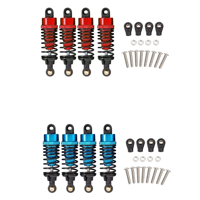 Gernian 4Pcs Aluminum Alloy Shock Absorber Damper Set for TT-01 TT01 TT-02 TT02 1//10 RC Car Upgrade Parts,Blue