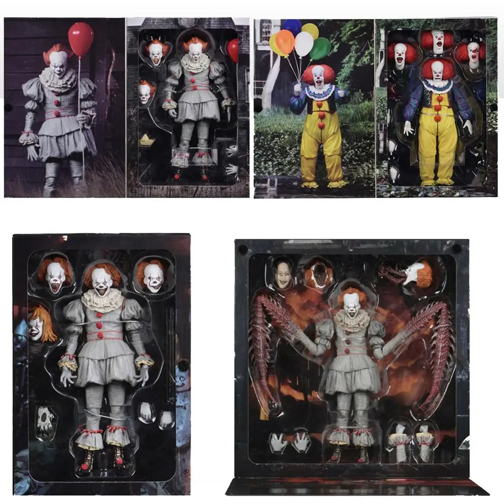7 дюймов 18 см 4 типа оригинальный NECA Pennywise Джокер фигурка игрушка кукла ужас