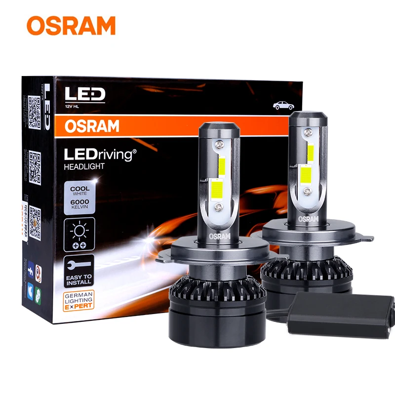 Лампа Ксеноновая OSRAM H4 лампа светодиодный Светодиодный расклинивающий H7 светодиодный фары комплект HB3 9005 Автомобильные фары головного света, противотуманные фары, лампы 6000 К яркий холодный белый лампы для авто н4 12В