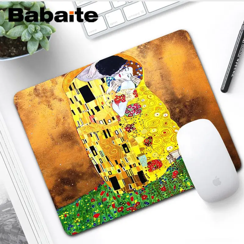 No LockEdge 25x29cm Babaite Нескользящие ПК Gustav влез Нескользящие прочные силиконовые компьютерные коврики для ноутбука игровой коврик для мыши - Цвет: No LockEdge 25x29cm