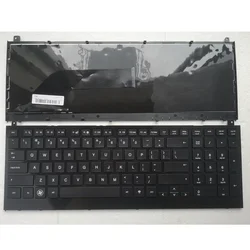 Gzeele Inglês teclado para HP ProBook laptop, 4520, 4520s, 4525s, 4525, com borda preta, EUA EUA, substituir