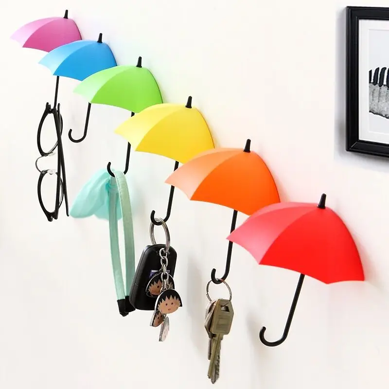 Hook Hanger Clothing Sticky-Rack Wall-Door Punch-Free-Umbrella Bathroom Self-Adhesive
