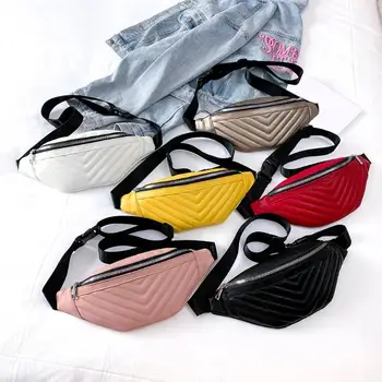

Stripe Chest Bag for Women Leather Crossbody Women Shoulder Fanny Waist Bags Fashion Women's Messenger Bag Bolsas Feminina Mujer