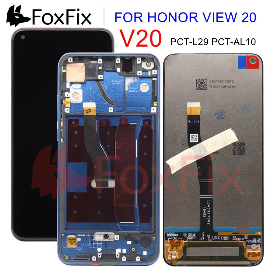 ЖК дисплей FoxFix для Huawei Honor View 20 сенсорный экран с дигитайзером и рамкой замены