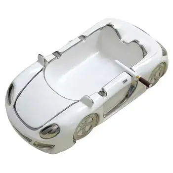 

1pc Ceramic Car Shaped Ashtray Simple Racer Ash Tray Ornaments Home Decoration HKS99