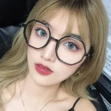 Анти-синий-светильник неправильный многоугольник оправа для очков деньги-берет оправа для очков Плоские линзы