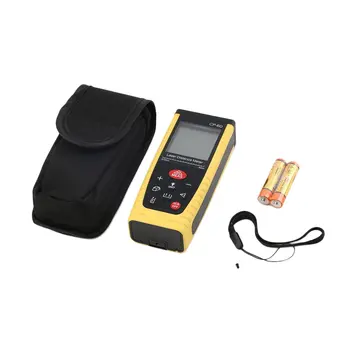 

Black & Yellow 170g Large LCD with Backlight 60M Handheld Digital Laser Distance Area Volume Meter Range Finder Measure