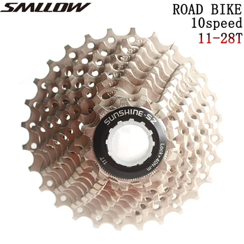 

Free Shipping SUNSHINE-SZ Road Racing Bike 10s 20s 10Speed 11-28T Cassette Freewheel Sprockets for Bicycle Parts flywheel