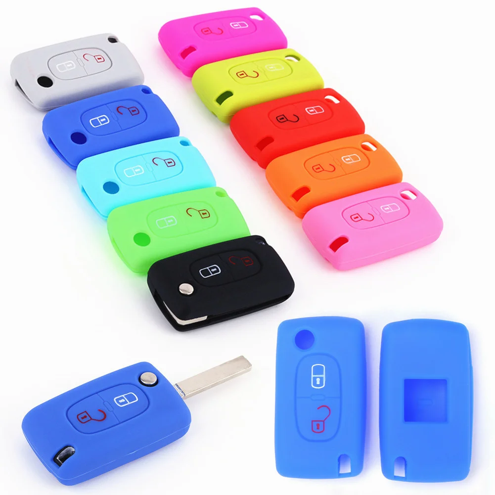 Flip Telecomando Portachiavi Auto 3 Pulsanti Di Ricambio Per - Foto 6