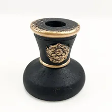 Золотой Лев тиснение чаша для кальяна черный кальян аксессуары глина наргиле табак для кальяна Provost щипцы время дыма адаптер