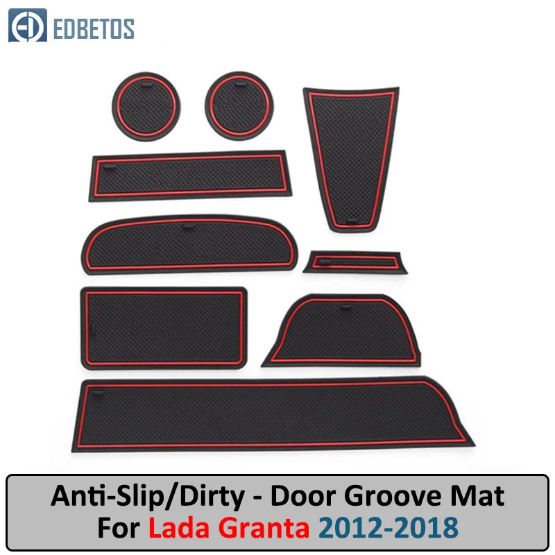 

Anti-Slip Mat For LADA GRANTA 2012-2015 2016 2017 2018 Gate Slot Coaster Anti-Dirty Door Groove Mat LADA GRANTA Accessories