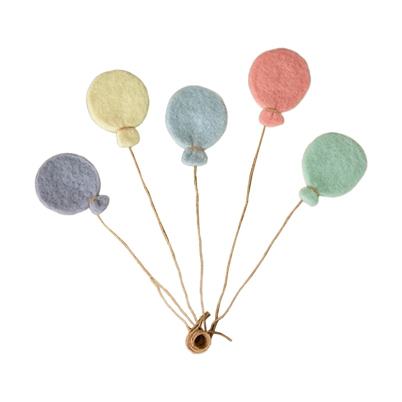Globo de fieltro de lana para bebé/Decoraciones de nube sesión de fotos infantil accesorios de fotografía recién nacido