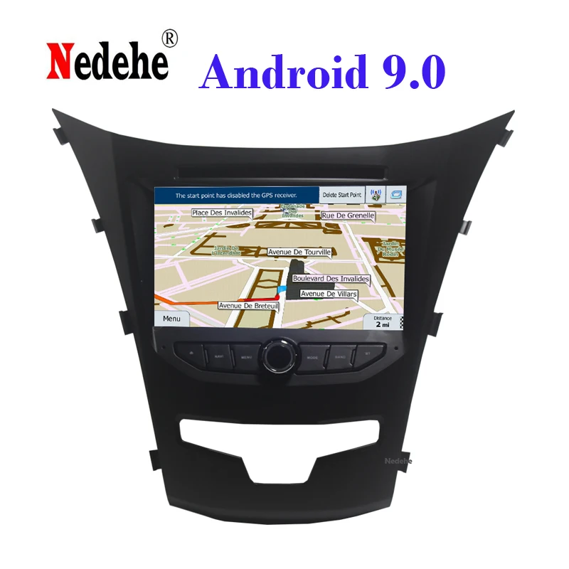 2 din Восьмиядерный ОЗУ 4 ГБ Android 9,0 автомобильный DVD ПК для SsangYong Korando Actyon с gps навигацией Bluetooth Радио стерео